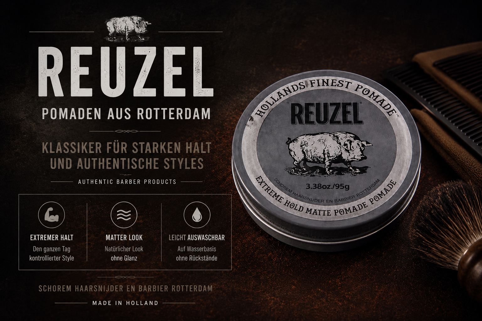 Reuzel – Barber-Style und Kult-Pomaden aus Rotterdam
